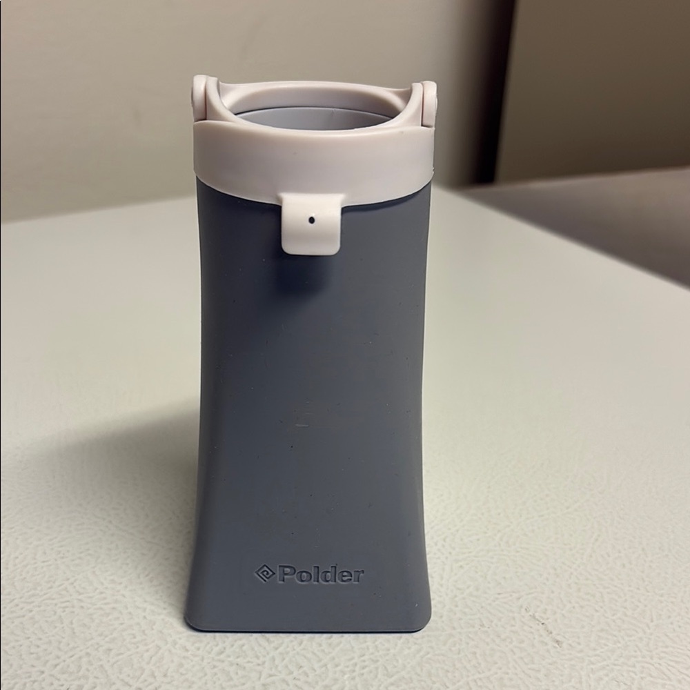 Polder Gray and White Silicone Curling Iron Excellent Condition Holder